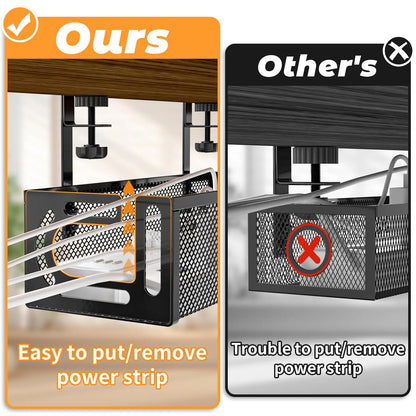 Under Desk Cable Management Tray – Premium Cable Organiser for Clean & Clutter-Free Desk Setups