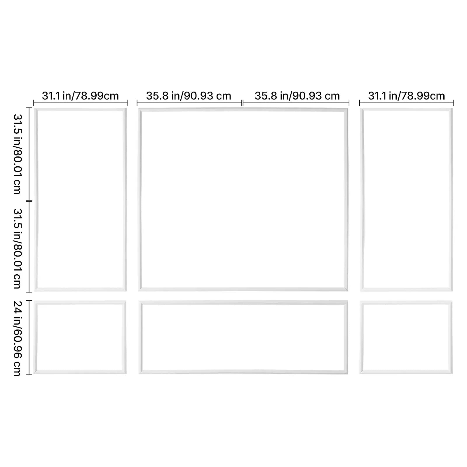 Modern Wall Moulding Kit – Paintable Wainscoting Panels for Living Rooms, Bedrooms & Home Décor
