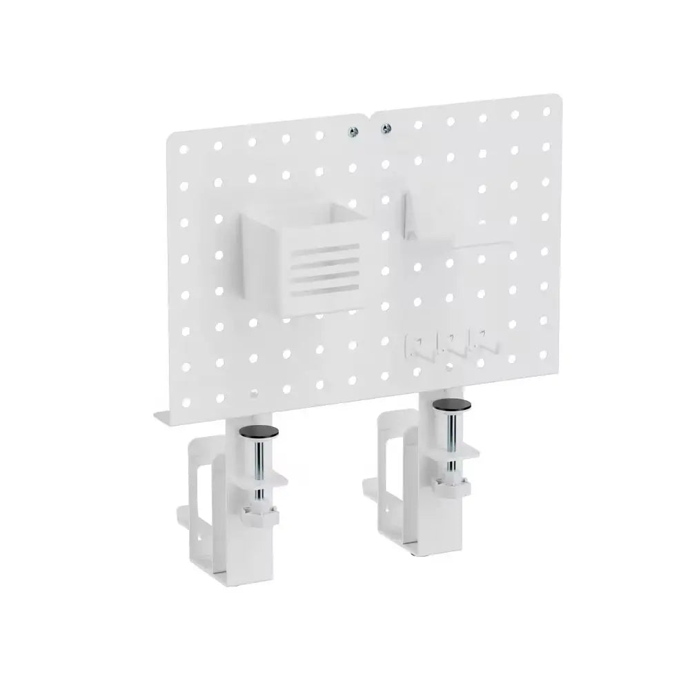 Clamp-On Desk Organiser with Headphone Holder & Pegboard – Space-Saving Storage for Desk Setups & Home Offices