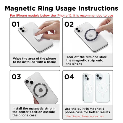 5000mAh Magnetic Power Bank – Portable MagSafe Wireless Charger for iPhone 12–17 Series